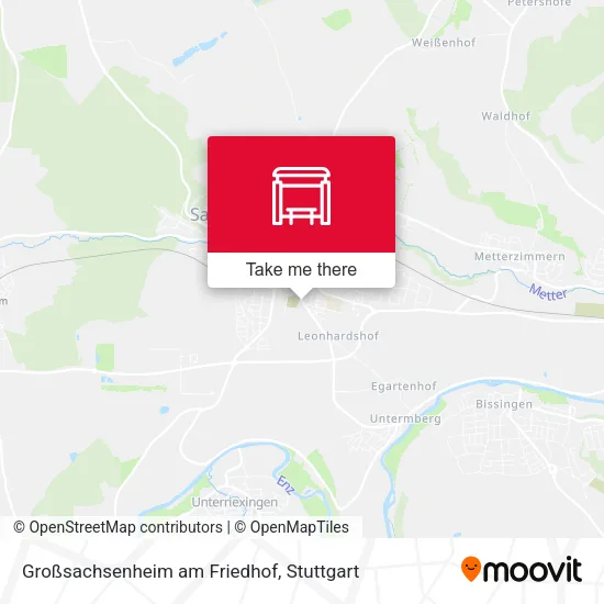 Карта Großsachsenheim am Friedhof