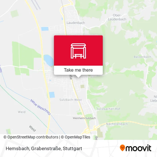Карта Hemsbach, Grabenstraße