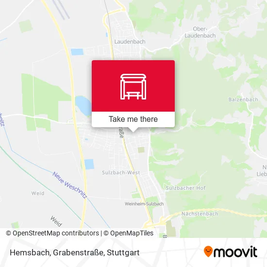 Карта Hemsbach, Grabenstraße