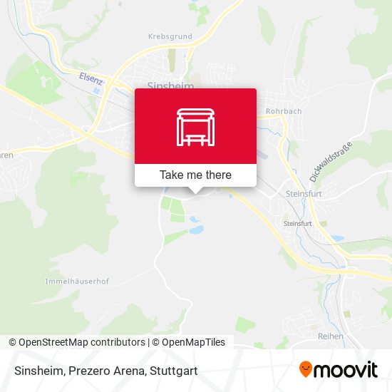 Sinsheim, Prezero Arena map