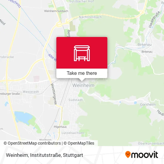 Карта Weinheim, Institutstraße
