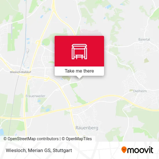 Wiesloch, Merian GS map