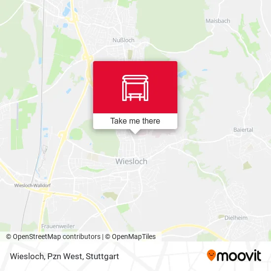 Карта Wiesloch, Pzn West