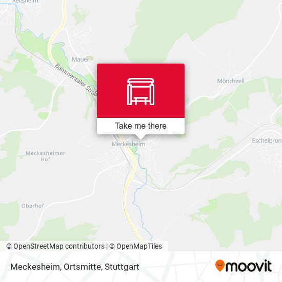 Meckesheim, Ortsmitte map