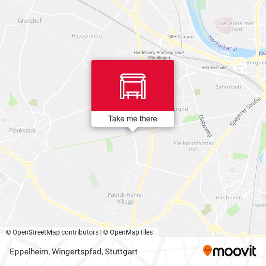 Eppelheim, Wingertspfad map