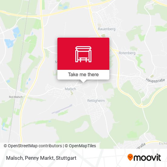 Карта Malsch, Penny Markt