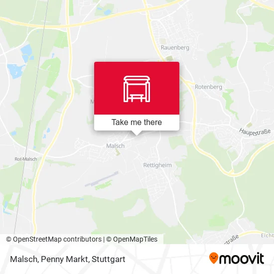 Карта Malsch, Penny Markt