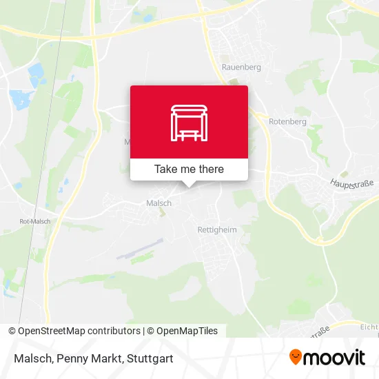 Карта Malsch, Penny Markt