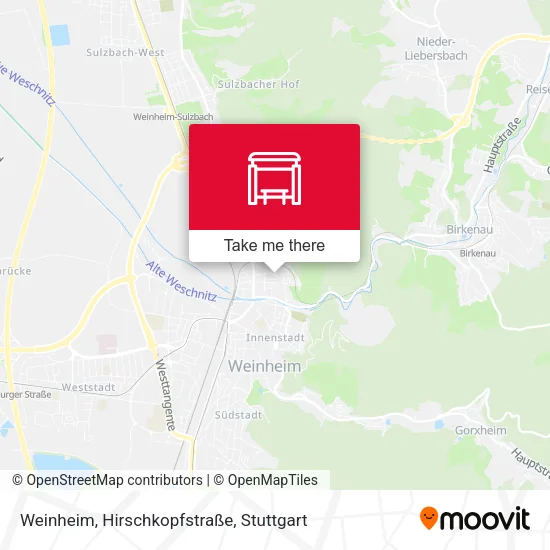 Карта Weinheim, Hirschkopfstraße