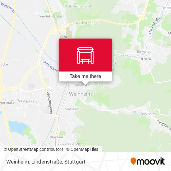 Карта Weinheim, Lindenstraße