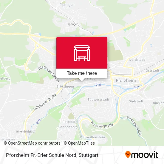 Карта Pforzheim Fr.-Erler Schule Nord