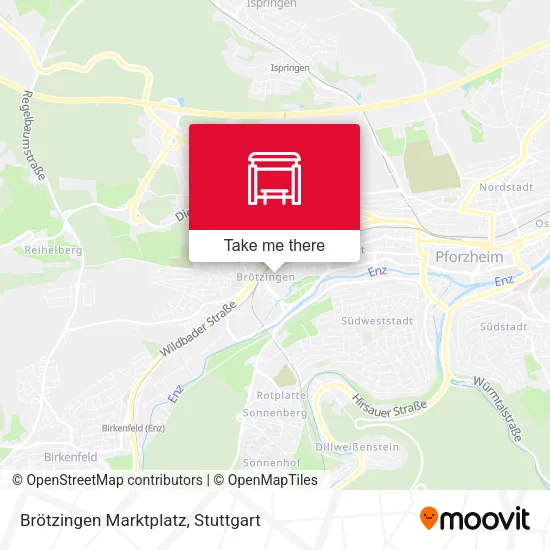 Карта Brötzingen Marktplatz