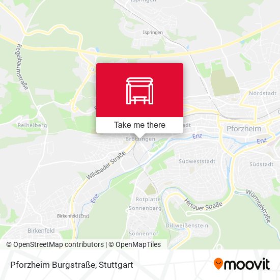 Pforzheim Burgstraße map