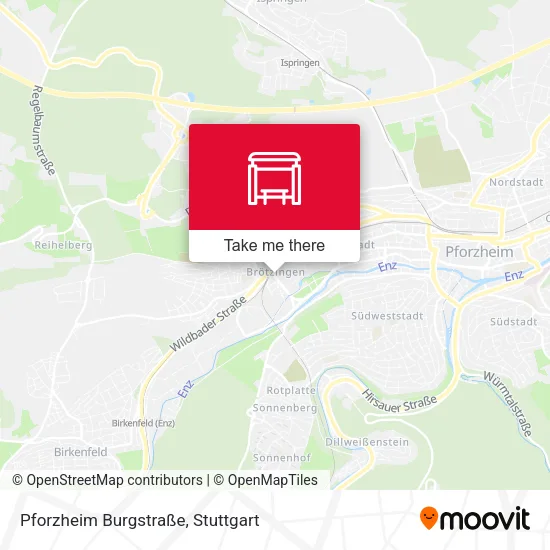 Карта Pforzheim Burgstraße
