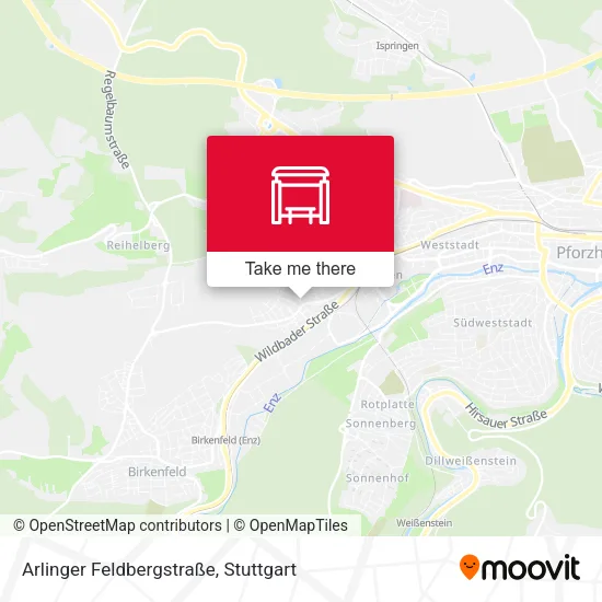 Карта Arlinger Feldbergstraße
