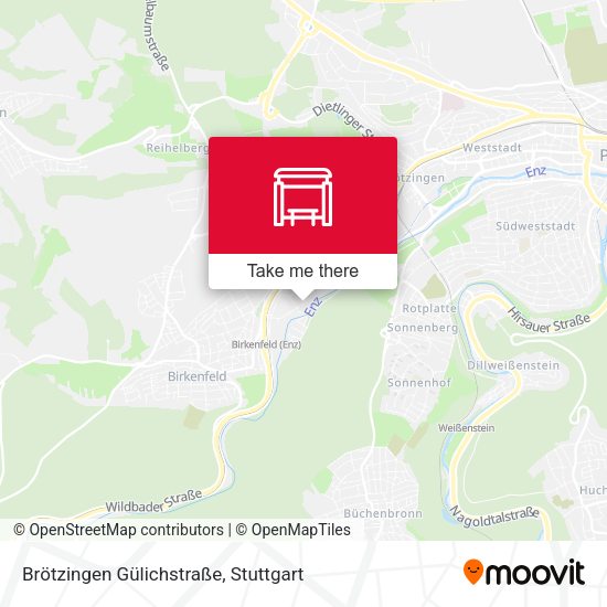 Brötzingen Gülichstraße map
