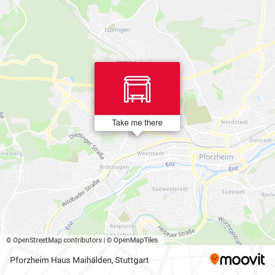 Pforzheim Haus Maihälden map