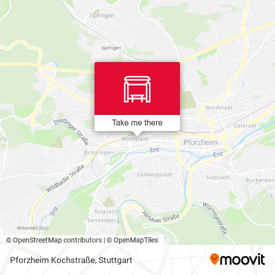 Карта Pforzheim Kochstraße
