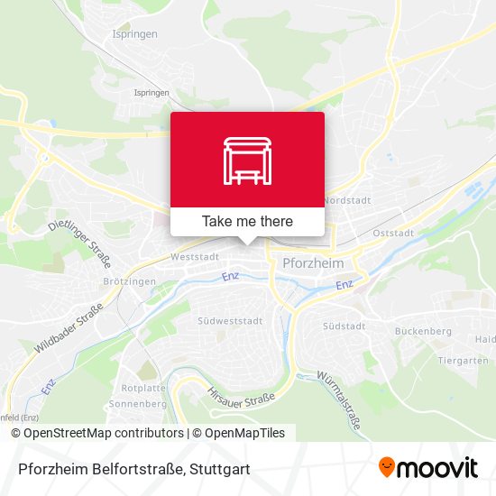 Pforzheim Belfortstraße map