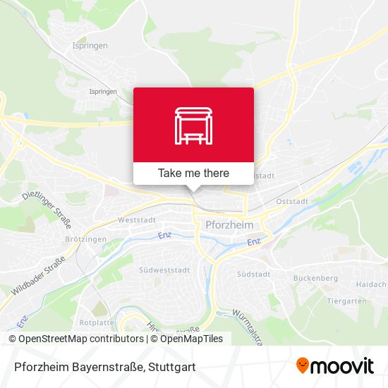 Pforzheim Bayernstraße map