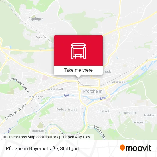 Карта Pforzheim Bayernstraße