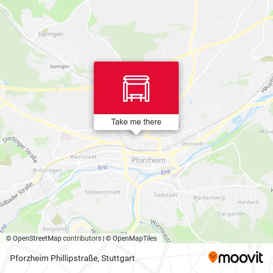 Карта Pforzheim Phillipstraße