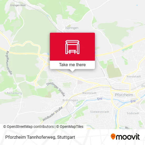 Карта Pforzheim Tannhoferweg