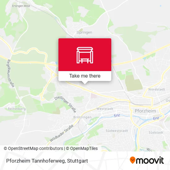 Карта Pforzheim Tannhoferweg