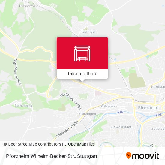 Pforzheim Wilhelm-Becker-Str. map