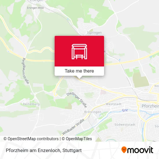 Карта Pforzheim am Enzenloch