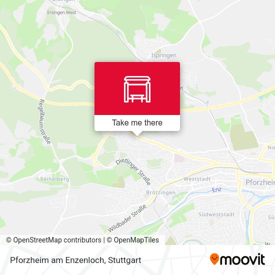 Pforzheim am Enzenloch map