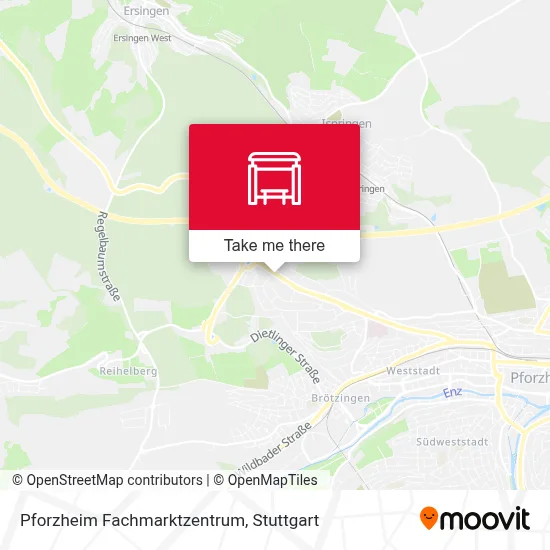Pforzheim Fachmarktzentrum map