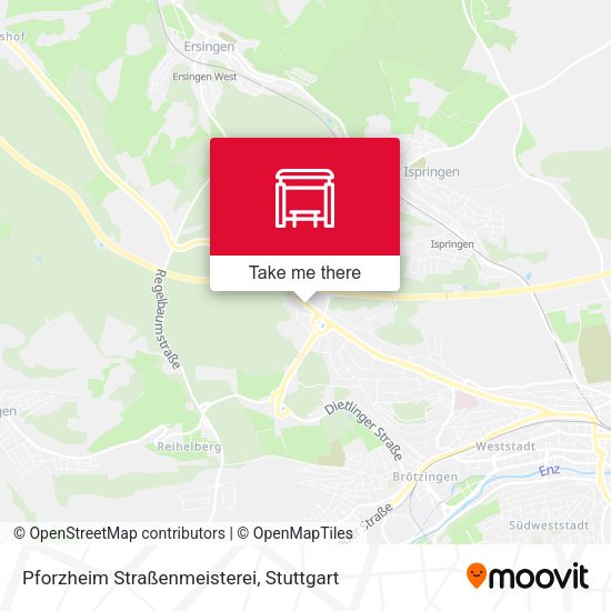 Карта Pforzheim Straßenmeisterei