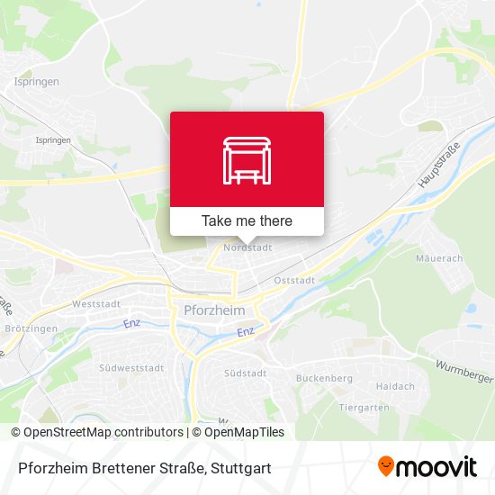 Pforzheim Brettener Straße map