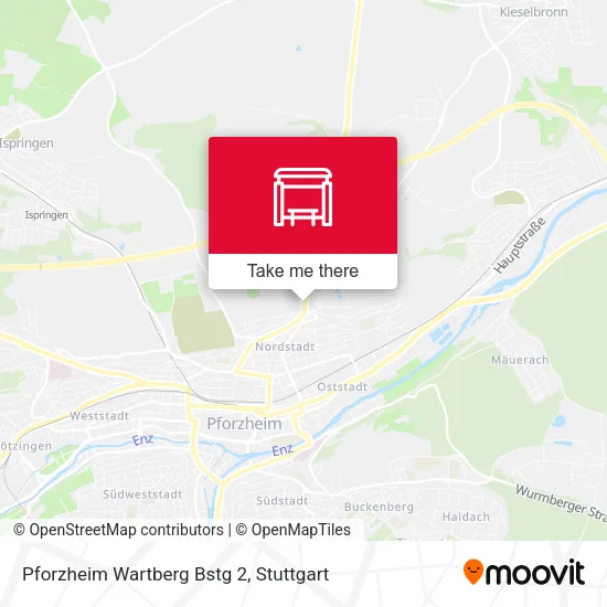 Карта Pforzheim Wartberg Bstg 2