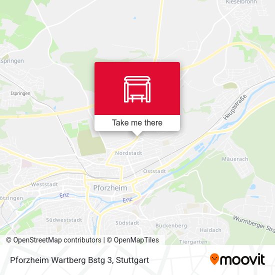 Pforzheim Wartberg Bstg 3 map