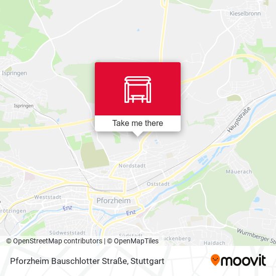 Pforzheim Bauschlotter Straße map