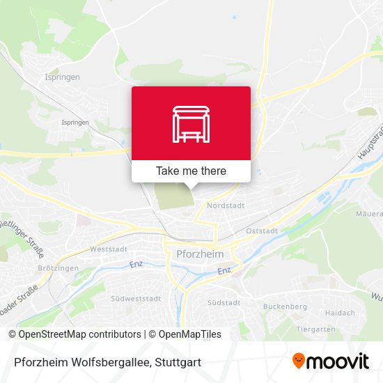 Pforzheim Wolfsbergallee map