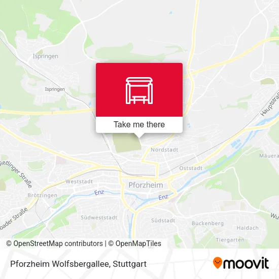 Карта Pforzheim Wolfsbergallee
