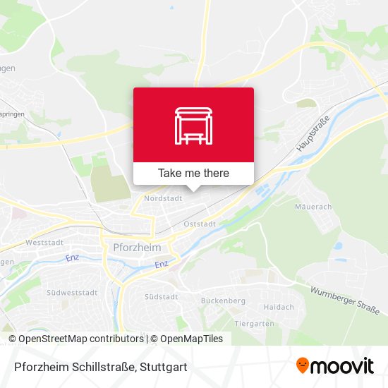 Pforzheim Schillstraße map