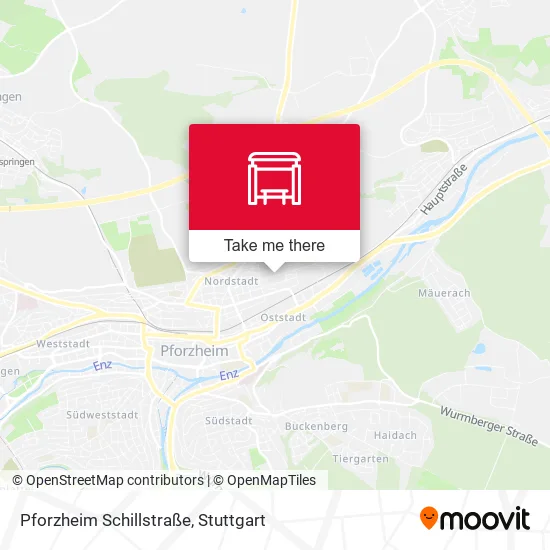 Карта Pforzheim Schillstraße