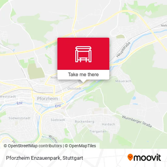 Карта Pforzheim Enzauenpark