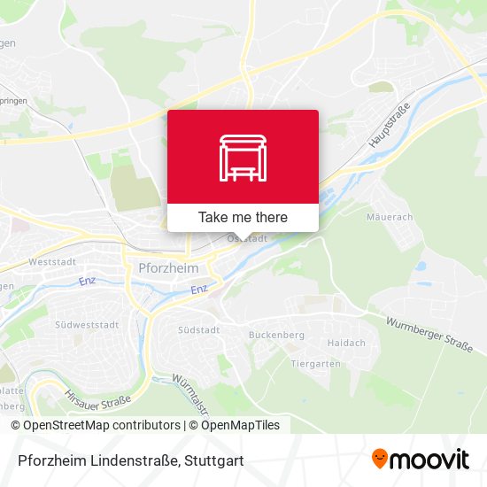 Pforzheim Lindenstraße map