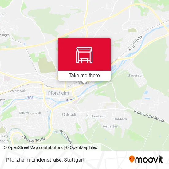 Карта Pforzheim Lindenstraße