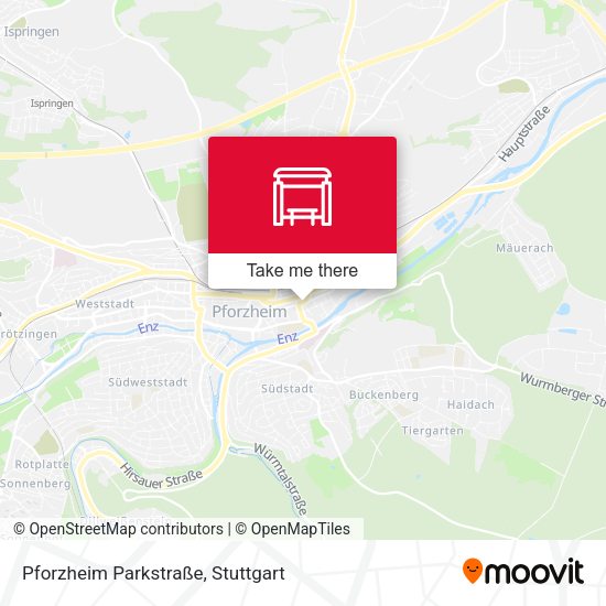 Pforzheim Parkstraße map