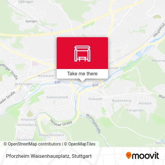 Карта Pforzheim Waisenhausplatz