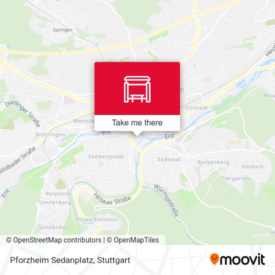 Pforzheim Sedanplatz map