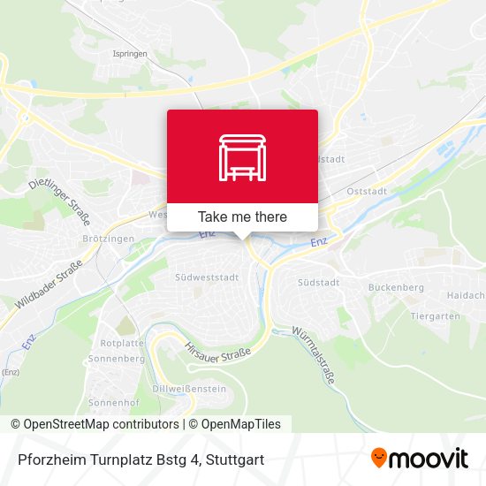 Pforzheim Turnplatz Bstg 4 map