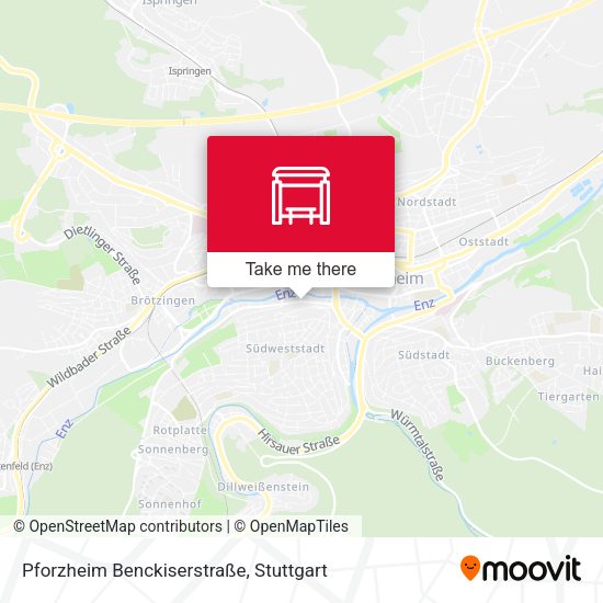 Pforzheim Benckiserstraße map