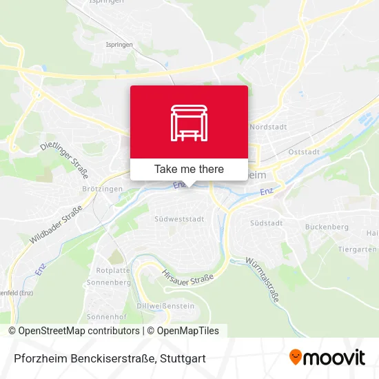 Карта Pforzheim Benckiserstraße